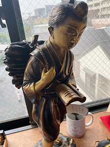 二宮金次郎氏の銅像