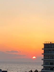 和歌山市の海に沈む夕日