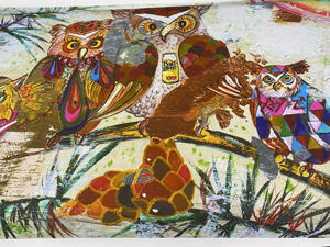 画家劉さんの絵画作品