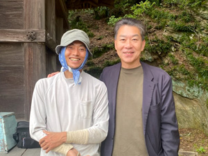 和歌浦多宝塔 経石埋め戻し