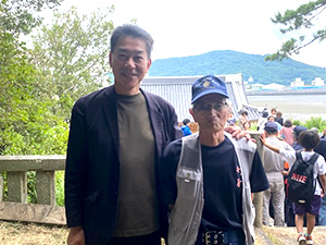 和歌浦多宝塔 経石埋め戻し